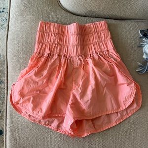 Orange/pink Free People Athletic Shorts - The Way Home Shorts